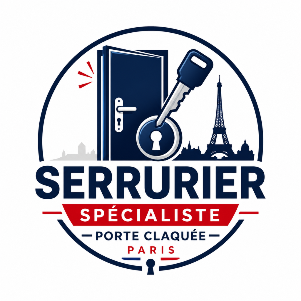 Notre logo en tant que spécialiste serrurier en portes claquées à Paris