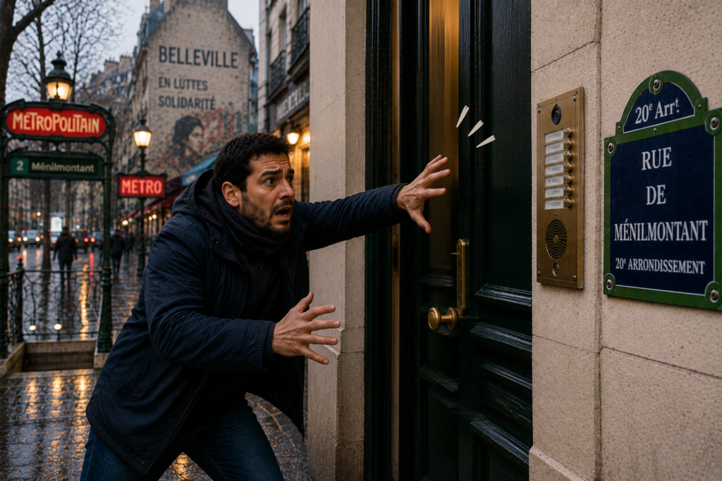 Une porte claque avant que le locataire parisien n'ait eu le temps de rentrer chez lui.