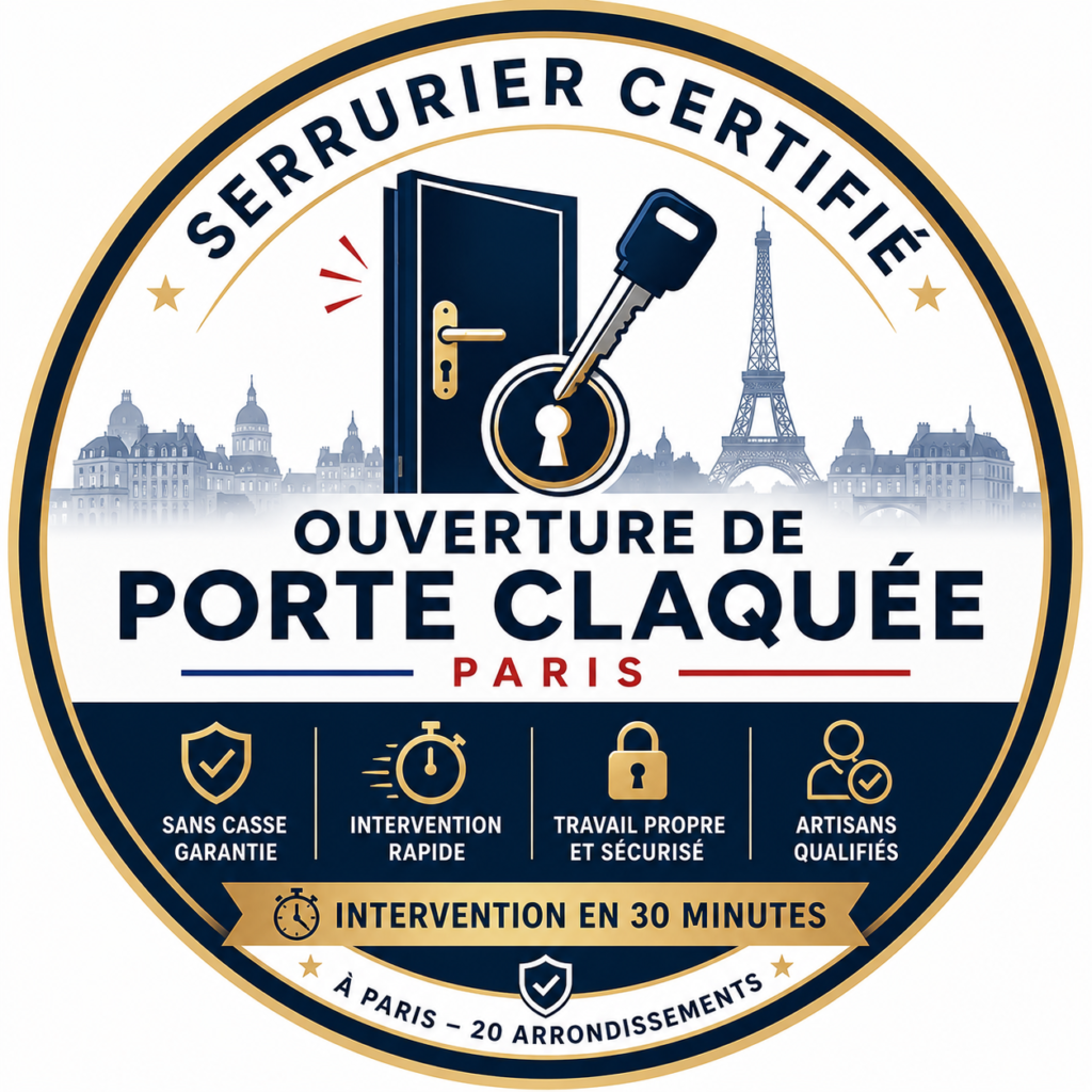 Logo Serrurier spécialisé Ouverture de Porte Claquée à Paris